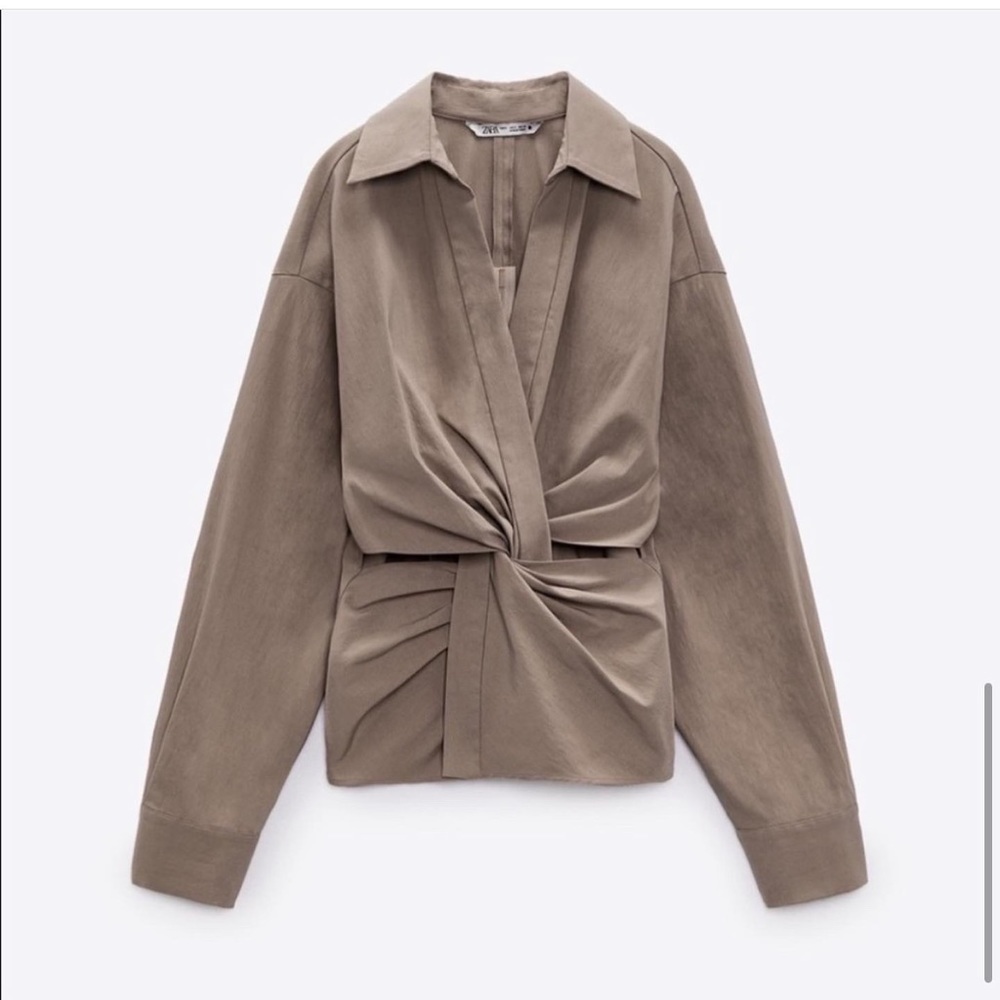 Zara Cut Out Shirt - Picture 5 of 12